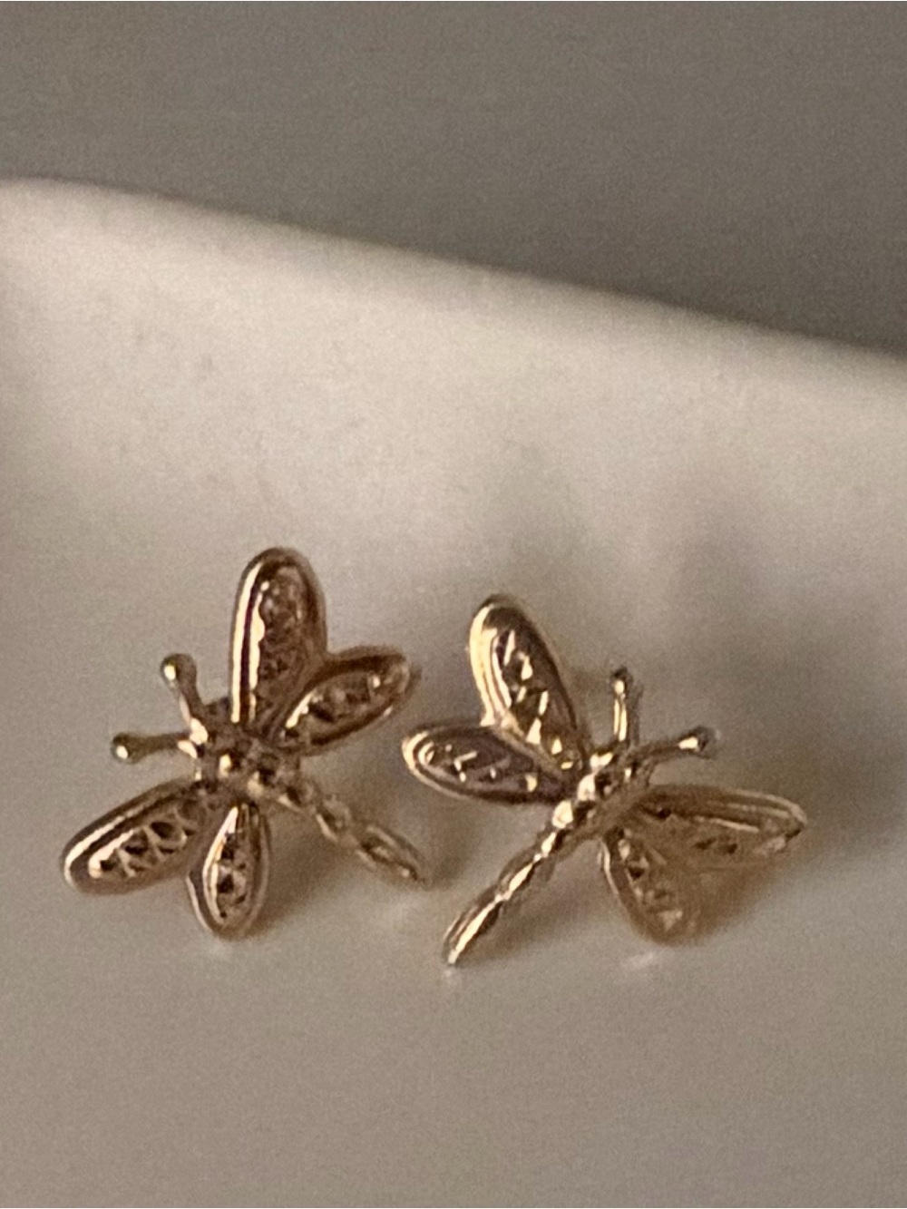 Source Unknown Gold Dragonfly Stud Earrings - Women's Jewelry